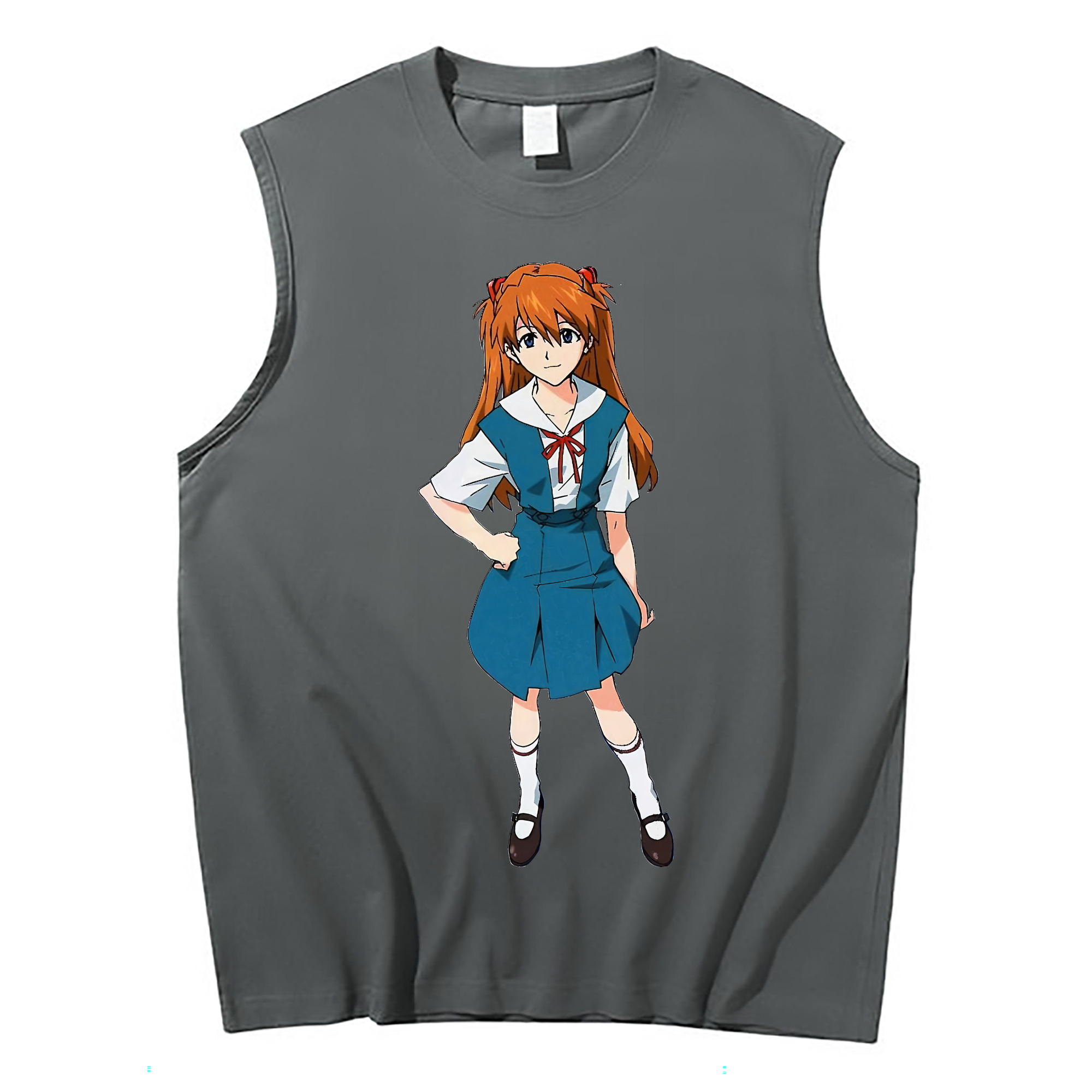 （画像用） EVA 新世紀エヴァンゲリオン コットン100％タンクトップ（フロントプリント）